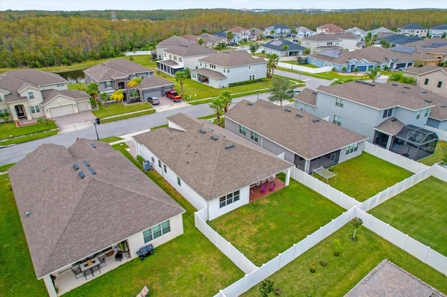 4001 Scarlet Branch Rd, Orlando, FL 32824 - aerial view of residential area featuring a heavily wooded area