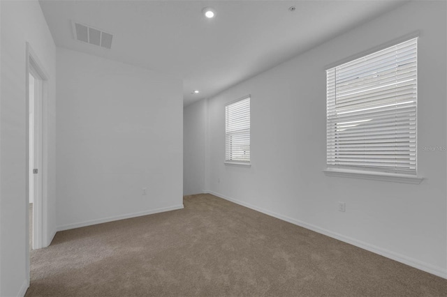 view of carpeted empty room