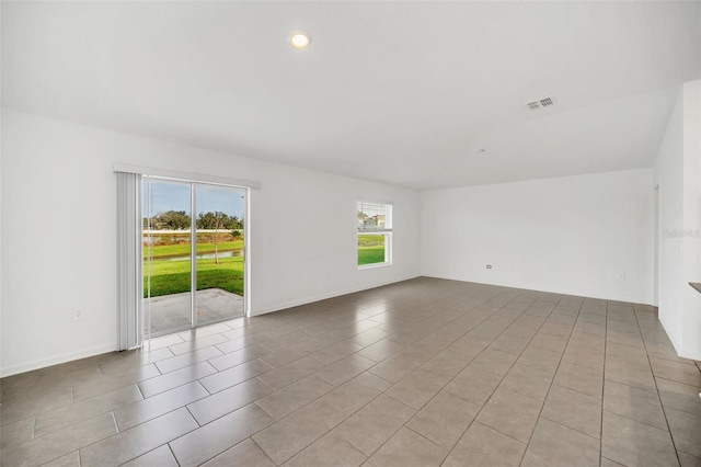 view of tiled empty room