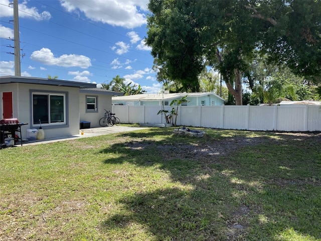 view of yard featuring a patio area