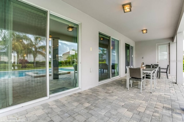 view of sunroom / solarium