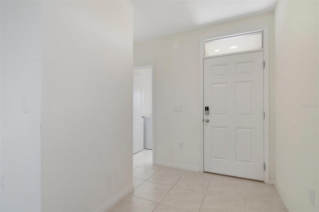 view of tiled foyer