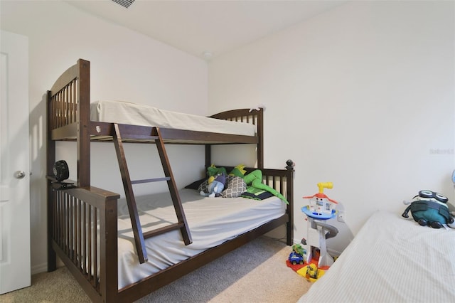 bedroom with carpet