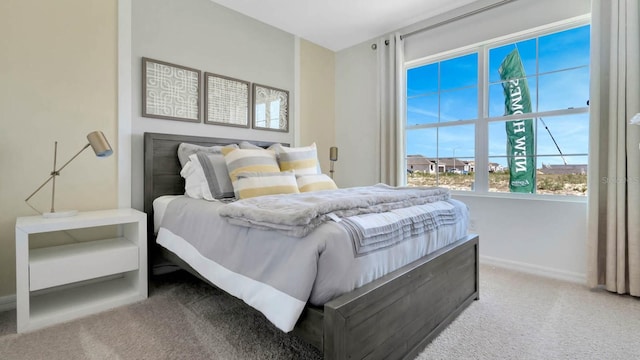 bedroom featuring carpet flooring