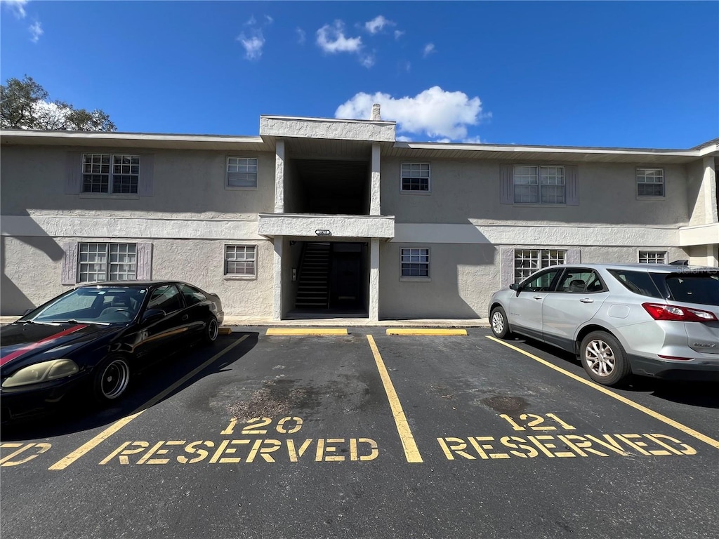 view of parking / parking lot