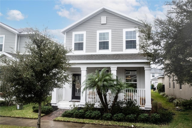 view of front of home featuring a porch