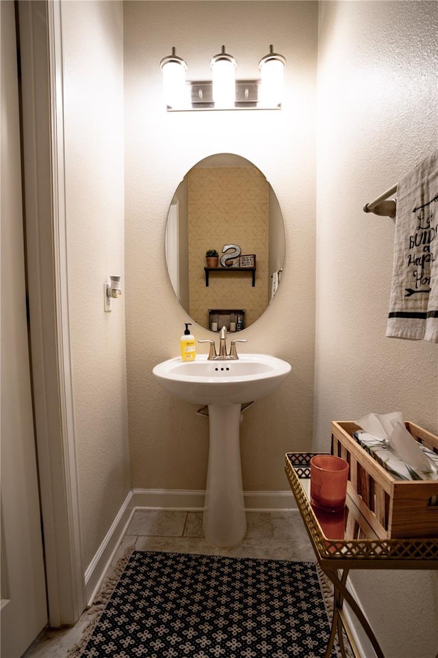 bathroom featuring tile patterned floors