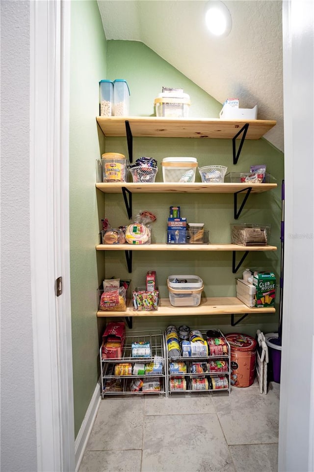 view of pantry