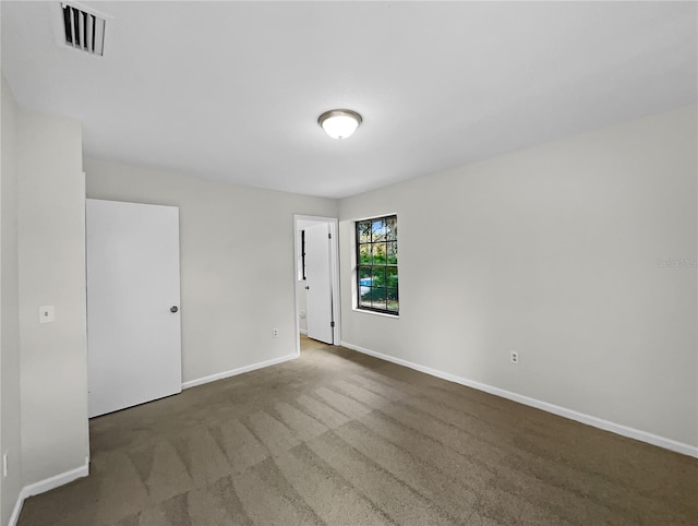 view of carpeted empty room