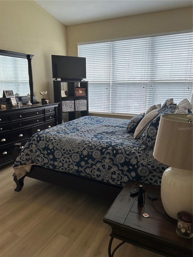 bedroom featuring wood-type flooring