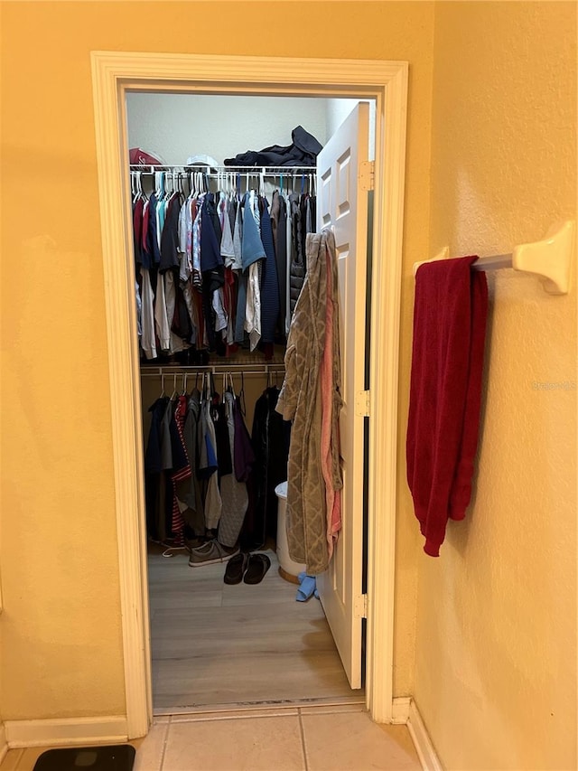 view of closet