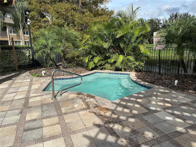 view of pool with a patio