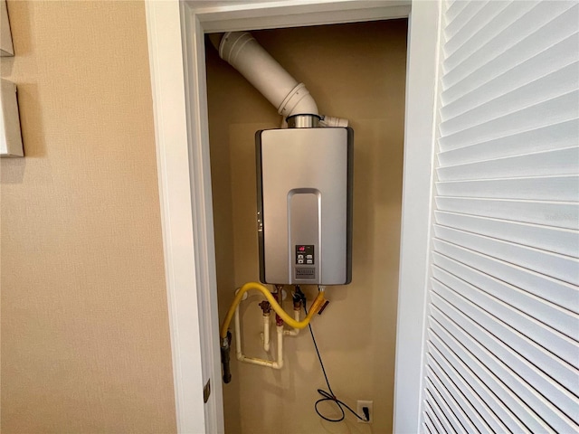 utilities featuring tankless water heater