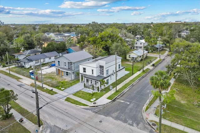 drone / aerial view with a residential view