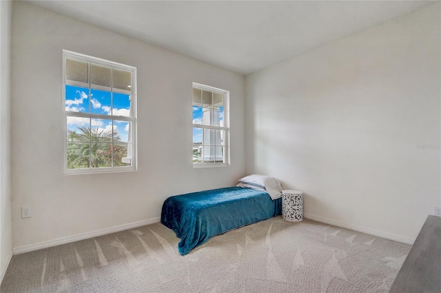 bedroom with carpet floors