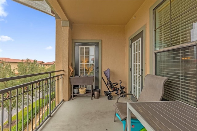 view of balcony