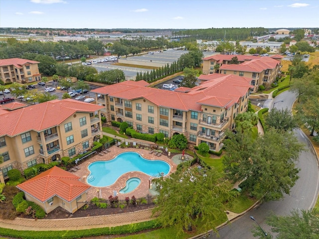 birds eye view of property