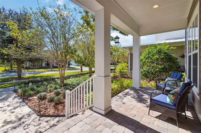 view of patio / terrace featuring a porch