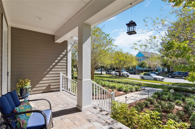 view of patio with covered porch