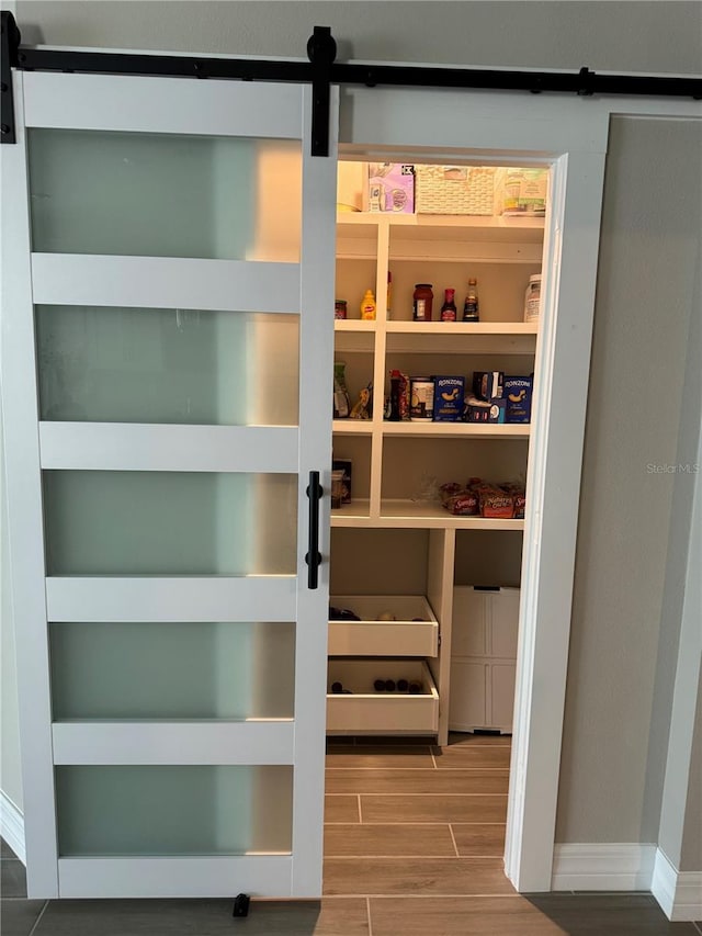 view of pantry