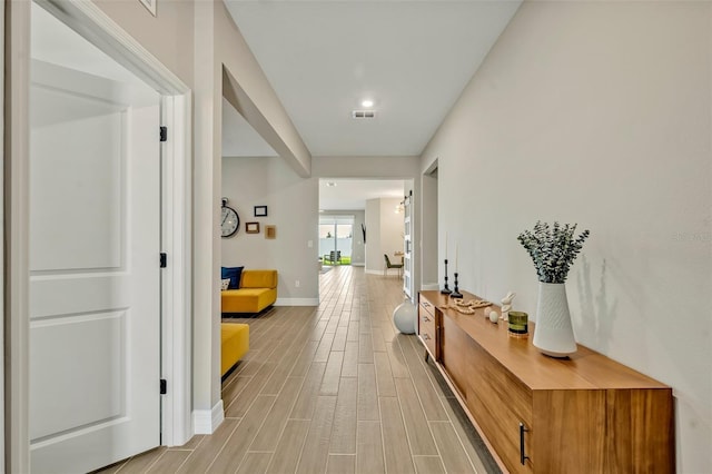 1554 Outback Rd W, Saint Cloud, FL 34771 - hall with baseboards and light wood-style flooring