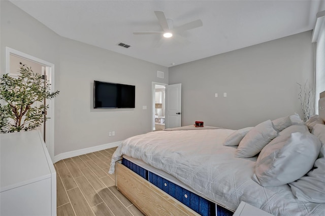 1554 Outback Rd W, Saint Cloud, FL 34771 - bedroom featuring light wood-style floors and ceiling fan