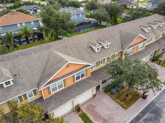 drone / aerial view featuring a residential view