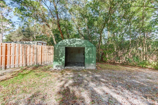 view of outbuilding