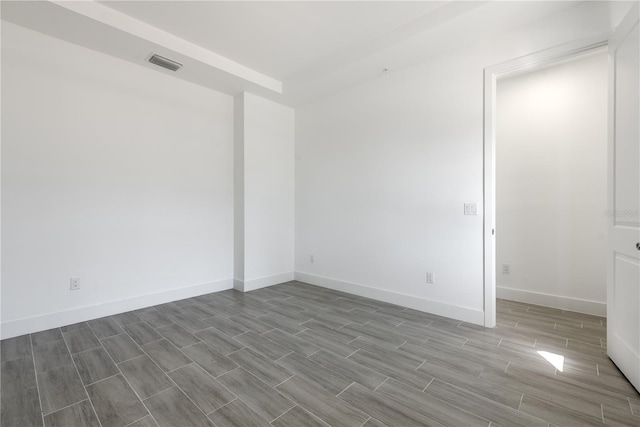 empty room featuring light hardwood / wood-style flooring