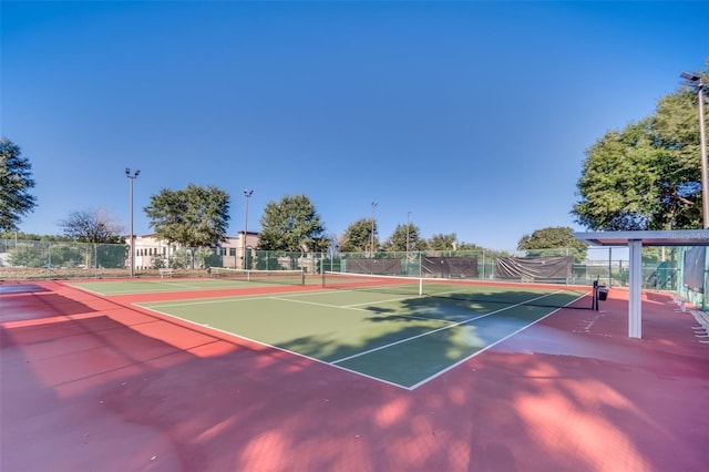 view of tennis court