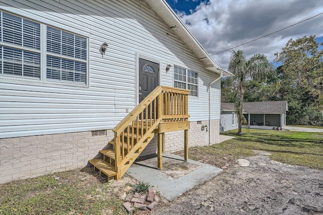 11335 Pickford St, Spring Hill, FL 34609 - entrance to property with crawl space