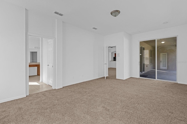 view of carpeted empty room