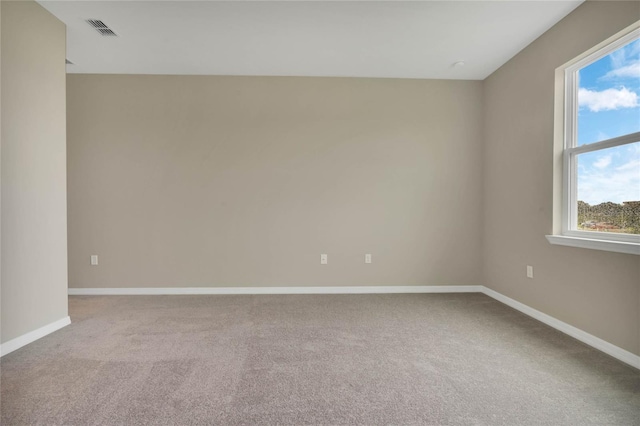 view of carpeted empty room