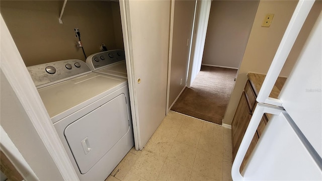 laundry room featuring washer and dryer