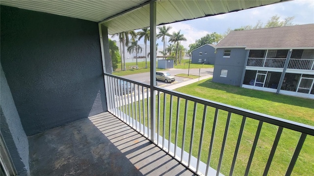 view of balcony