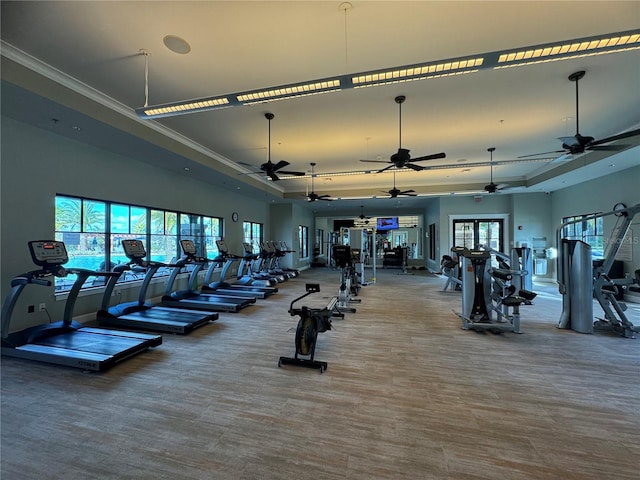 view of exercise room