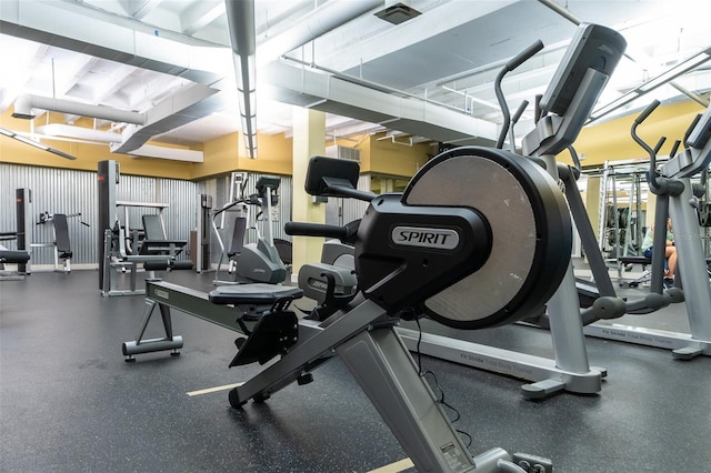 view of exercise room