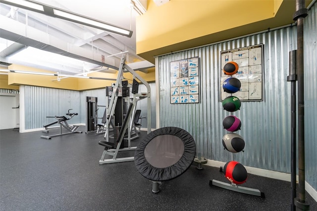 view of exercise room