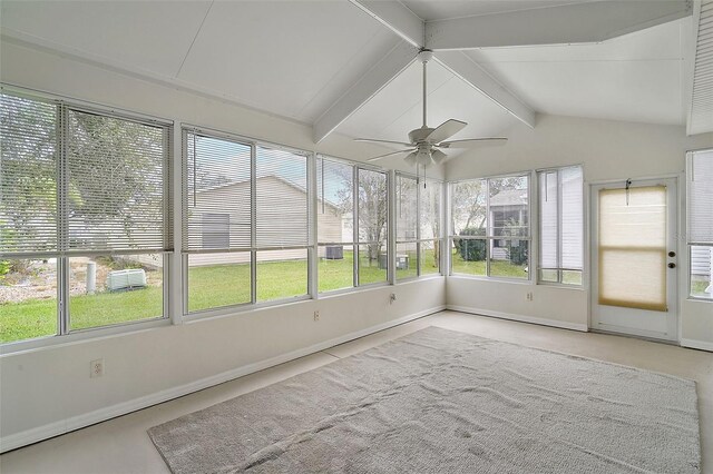 2788 Privada Dr, The Villages, FL 32162 - unfurnished sunroom with plenty of natural light and a ceiling fan