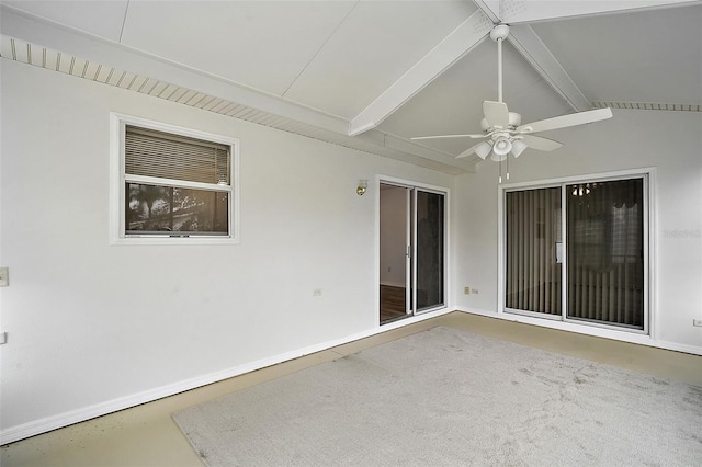 view of patio / terrace with ceiling fan