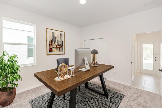 5648 Green Arrow Pl, Sanford, FL 32773 - office area with light colored carpet and baseboards