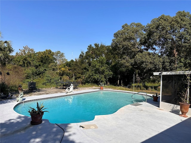 view of pool with a patio area