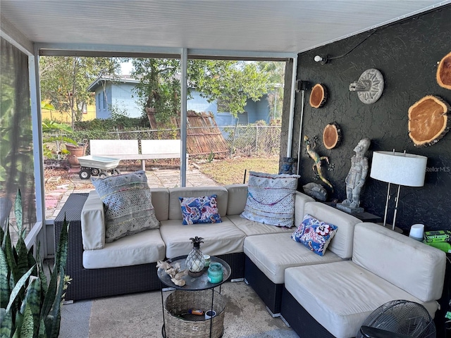 view of sunroom / solarium