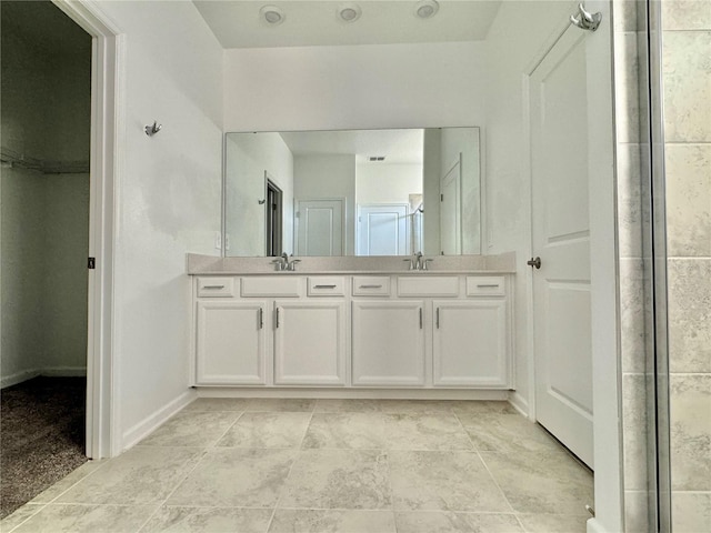 bathroom featuring vanity