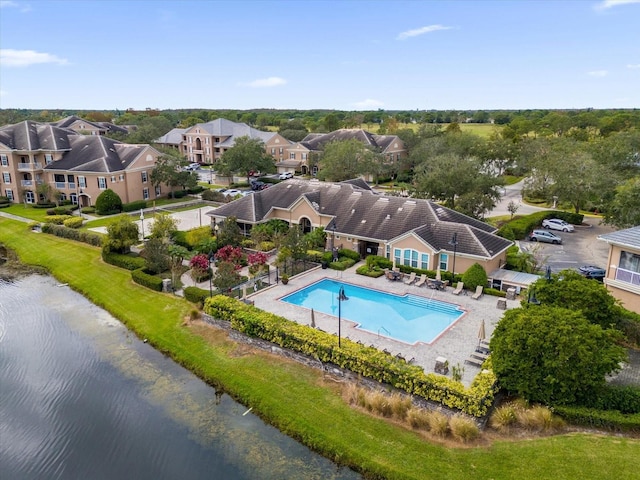 14304 Fredricksburg Dr Unit 420, Orlando, FL 32837 - drone / aerial view with a water view and a residential view