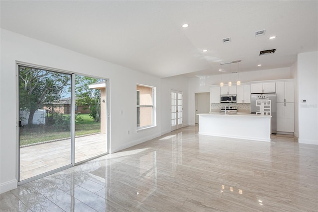 view of unfurnished living room