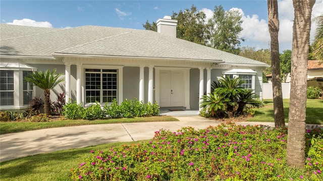 view of front of home