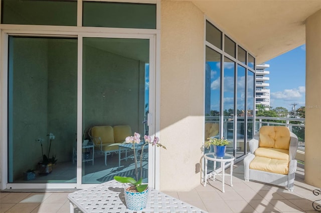 view of balcony