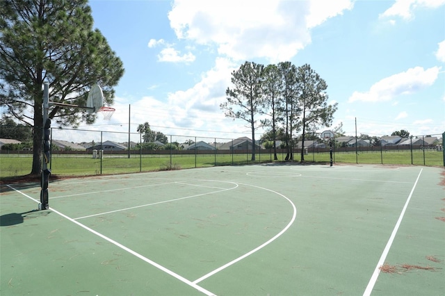 view of basketball court