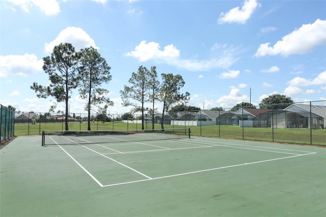 view of tennis court